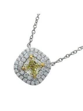 Tiffany & Co Necklace Soleste 18k Yellow Gold Platinum Diamond